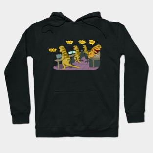 T rex Family at work Hoodie